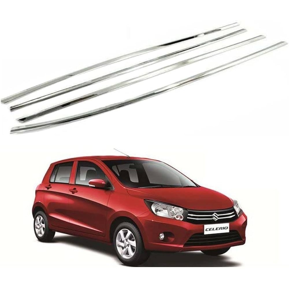 Window Lower Garnish Stainless Steel Chrome Finish Exterior for Celerio