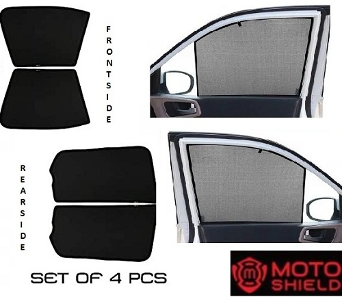 Shop for Premium Fix type SunShade Curtain For VERNA NEW - Black Color