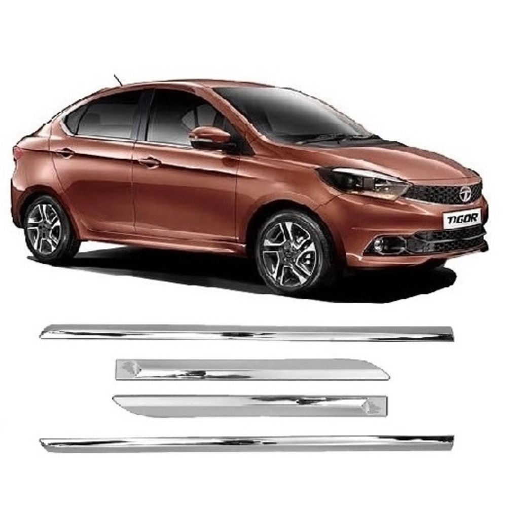 Shop for Car Door Side Beading For Tigor - Silver Color