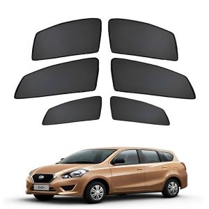 Premium Fix type SunShade Curtain For Datsun Go Plus - Black