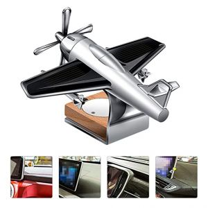 Solar Powered Car Perfume Diffuser - Silver & Black
