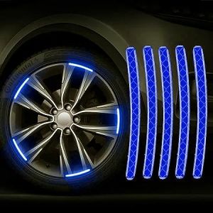 Reflective Car Wheel Rim Stickers - blue 