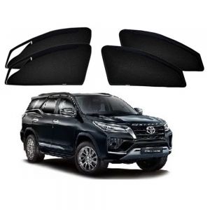 Premium Magnetic Curtain for Fortuner - Black