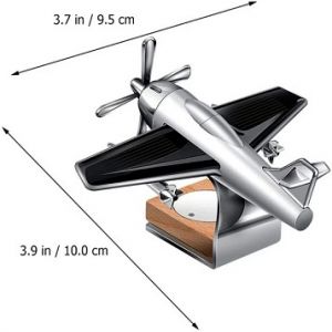 Solar Powered Car Perfume Diffuser - Silver & Black