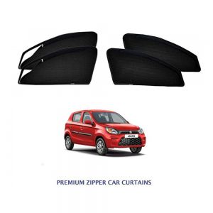 Premium Magnetic Curtain with Zipper for Alto 800  - Black