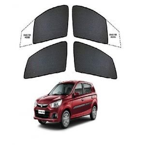 Premium  Fix type SunShade Curtain For ALTO K10  - Black