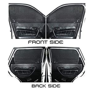 Premium Magnetic Curtain with Zipper for Kwid  - black