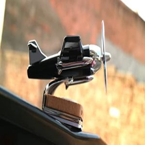 Solar Powered Car Perfume Diffuser - Silver & Black